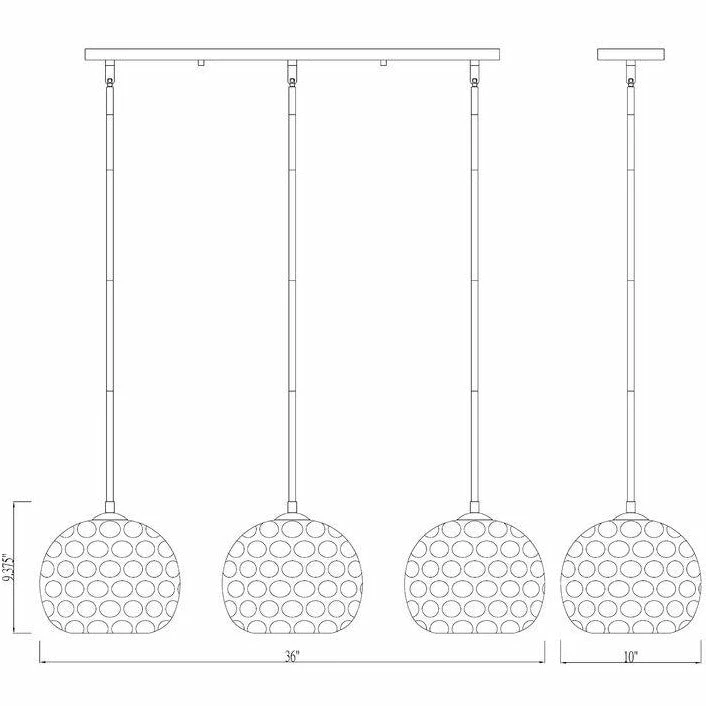 Z-lite Chloe Island Pendant | Brushed Nickel