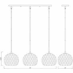 Z-lite Chloe Island Pendant | Olde Brass Lighting