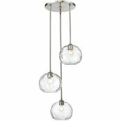 Z-lite Chloe 3-Light Pendant | Brushed Nickel Lighting