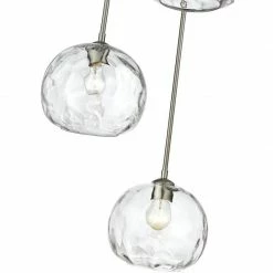 Z-lite Chloe 3-Light Pendant | Brushed Nickel Lighting