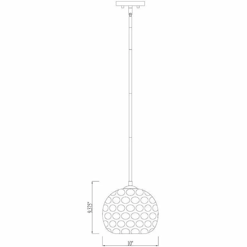 Z-lite Lighting Chloe 10" Pendant | Brushed Nickel