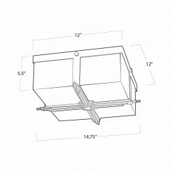 Regina Andrew Lighting Gotham Flush Mount | Silver