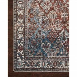 Loloi Lenna Rug 04 MH | Brick/Sky Rugs