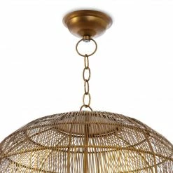 Regina Andrew Fresco Metal Pendant | Brass Iron Lighting