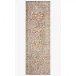 Loloi Rugs Jules Rug 04 | Tangerine/Mist