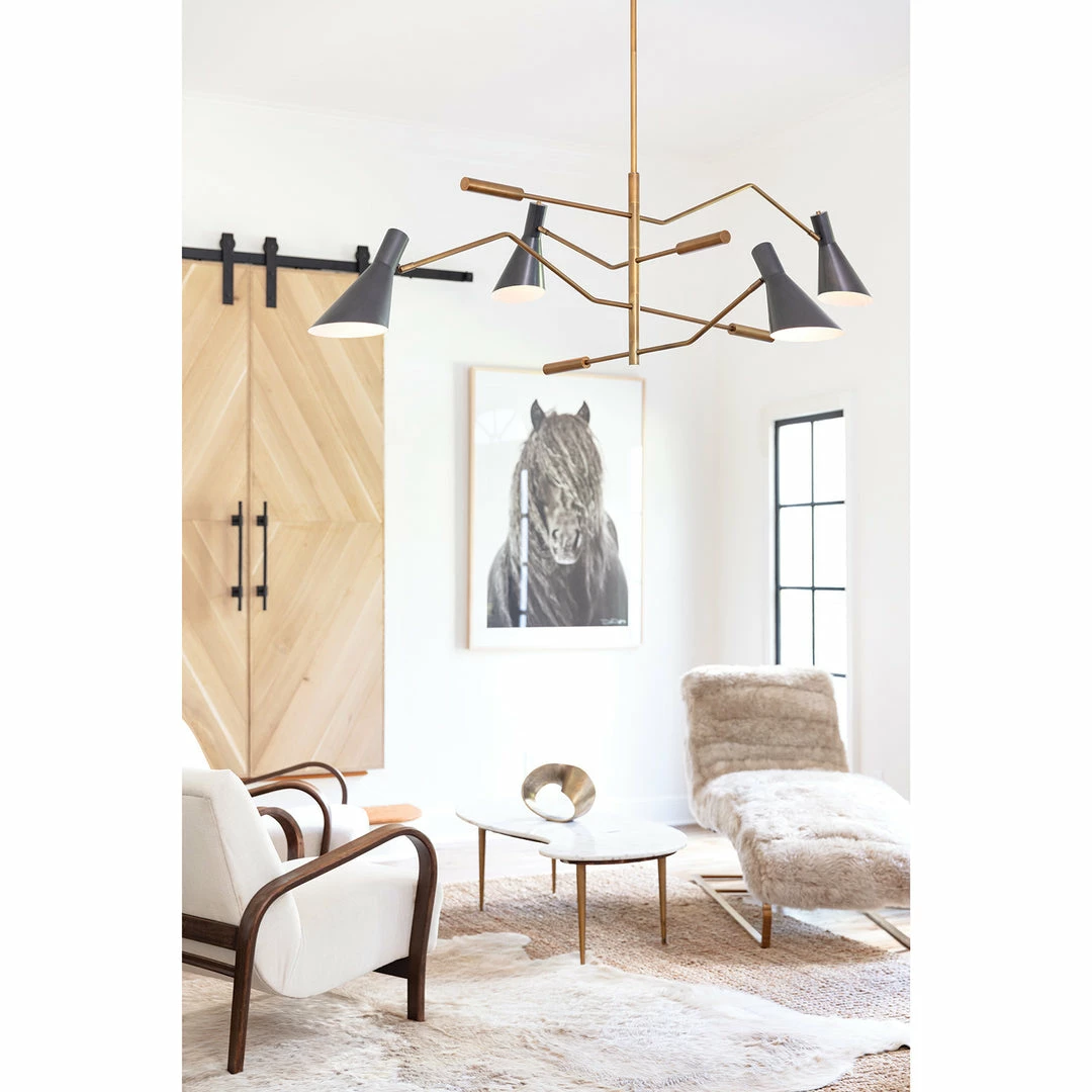 Regina Andrew Spyder Chandelier | Black Lighting