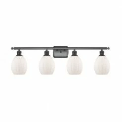Innovations Lighting Eaton 4-Light Vanity | Matte Black