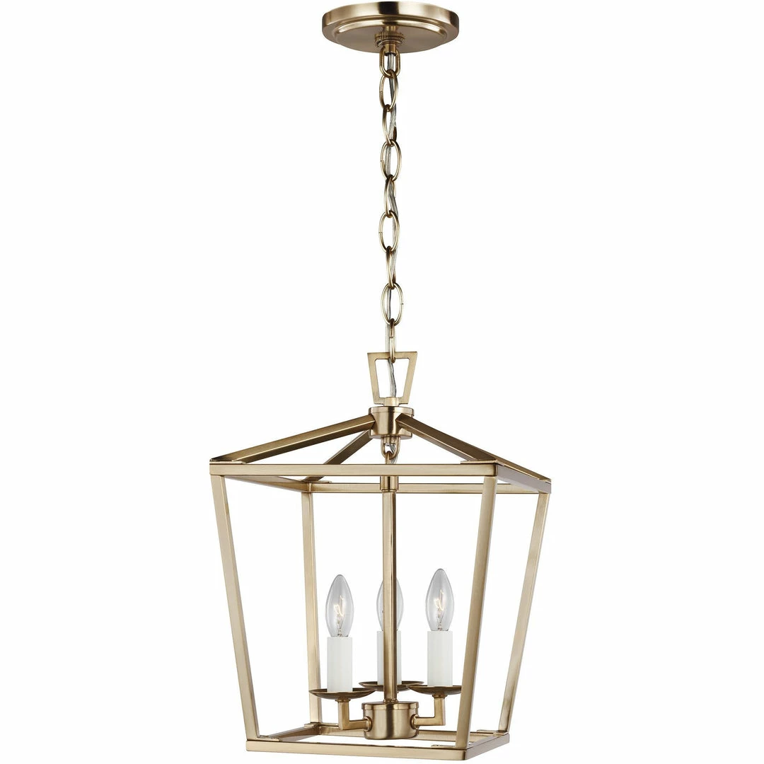 Generation Lighting Dianna 3-Light Mini Lantern | Satin Brass