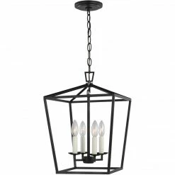 Generation Lighting Dianna 4-Light Pendant | Small Midnight Black