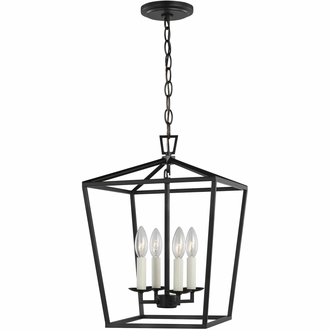 Generation Lighting Dianna 4-Light Pendant | Small Midnight Black