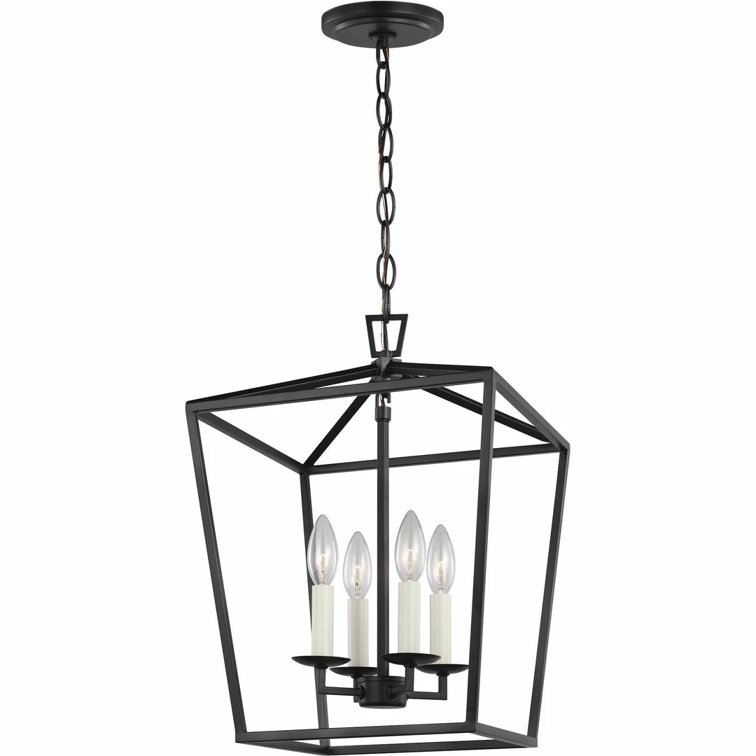 Generation Lighting Dianna 4-Light Pendant | Small Midnight Black