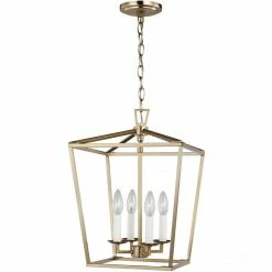 Generation Lighting Dianna 4-Light Pendant | Small Satin Brass