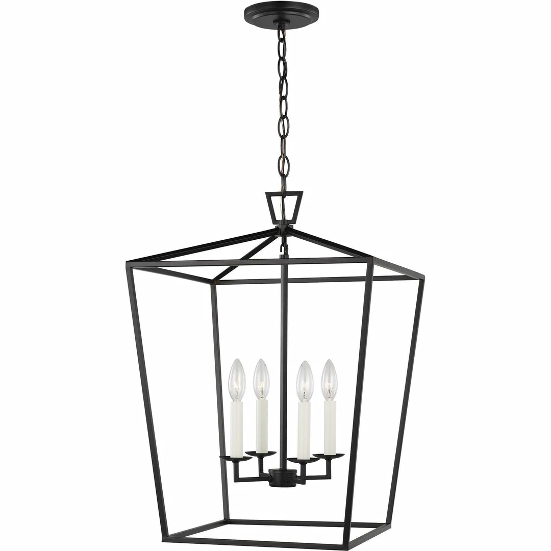 Generation Lighting Dianna 4-Light Pendant | Medium Midnight Black