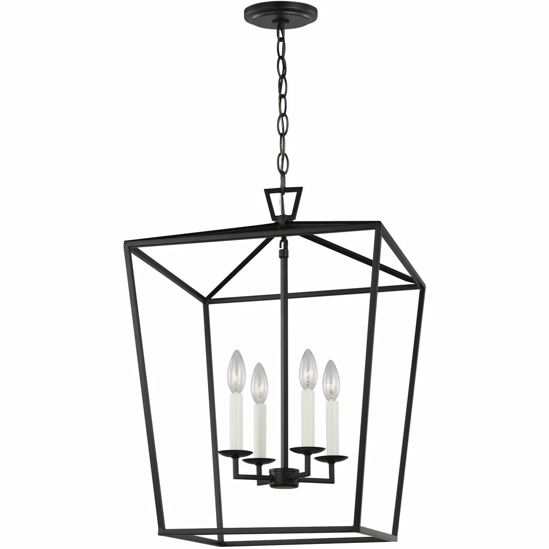 Generation Lighting Dianna 4-Light Pendant | Medium Midnight Black