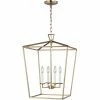 Generation Lighting Dianna 4-Light Pendant | Medium Satin Brass