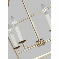Generation Lighting Dianna 5-Light Pendant | Wide Satin Brass