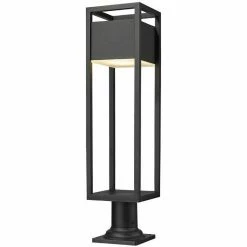 Z-lite Lighting Barwick LED Pier Mounted Outdoor Lantern | Large