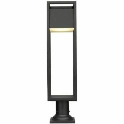 Z-lite Lighting Barwick LED Pier Mounted Outdoor Lantern | Large