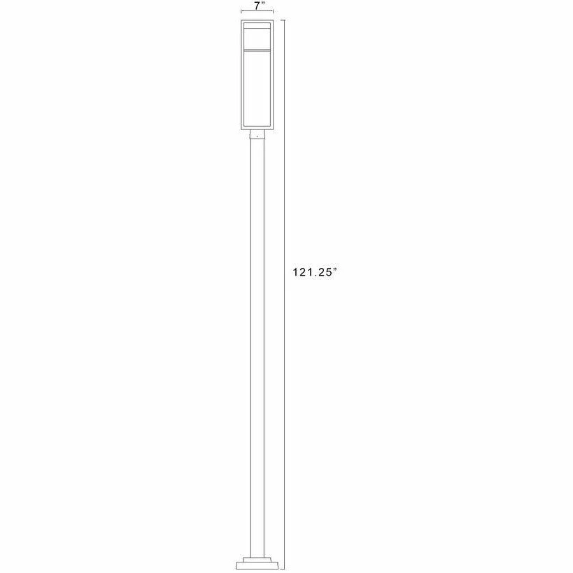 Z-lite Barwick LED Outdoor Post Lantern | Large