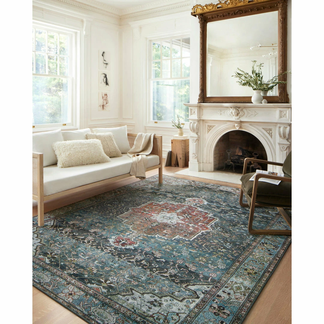 Loloi Margot Rug 05 | Ocean/Brick