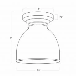 Regina Andrew Lighting Pantry Flush Mount | Natural Brass