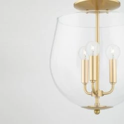 HVL - Mitzi Bobbi Flush Mount | Aged Brass