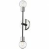 Z-lite Neutra 2-Light Wall Sconce | Polished Nickel Lighting