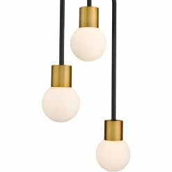 Z-lite Neutra 3-Light Pendant | Foundry Brass