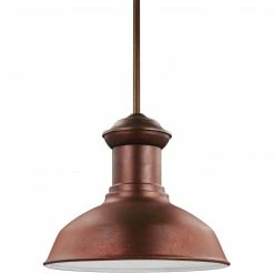 Generation Lighting Fredericksburg Outdoor Pendant | Weathered Copper