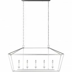 Generation Lighting Dianna Linear Chandelier | Brushed Nickel