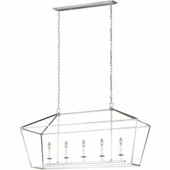 Generation Lighting Dianna Linear Chandelier | Brushed Nickel