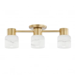 HVL - Hudson Valley Centerport 3-Light Vanity | Aged Brass Lighting