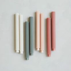 Floral Society Candles + Candleholders Fancy Taper Candle 10" | Parchment