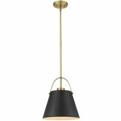 Z-lite Z-Studio Pendant | Small Black/Brass | Open Box Pendants