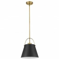 Z-lite Z-Studio Pendant | Small Black/Brass | Open Box Pendants