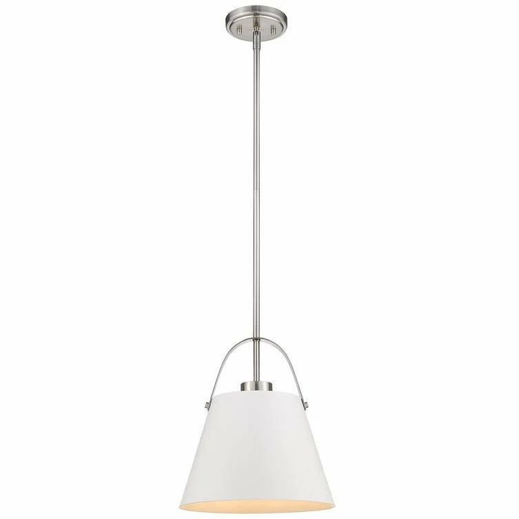 Z-lite Pendants Z-Studio Pendant | Small White/Nickel