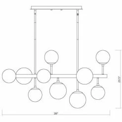 Z-lite Pendants Midnetic 11-Light Pendant