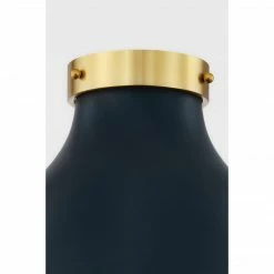 HVL - Hudson Valley Painted III Flush Mount | Brass/Blue