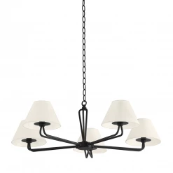 HVL - Troy Lighting Ozias Small Pendant | Black Iron Large