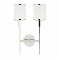 HVL - Hudson Valley Aberdeen 2-Light 11.5" Wall Sconce | Polished Nickel Lighting