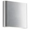 Kuzco Slate LED Outdoor Wall Sconce (Small) | Brushed Nickel