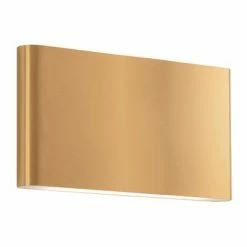 Kuzco Lighting Slate LED Outdoor Wall Sconce (Large) | Gold