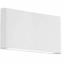 Kuzco Slate LED Outdoor Wall Sconce (Large) | White