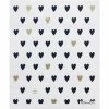 Ten And Co Decor Sponge Cloth | Black & Gold Hearts