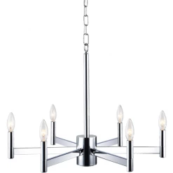 Matteo Lighting Pendants Euryale 6-Light Pendant | Chrome