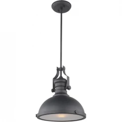 Matteo Lighting Cresswell Pendant | Large Matte Black