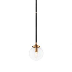 Matteo Lighting Particles 1-Light Pendant | Aged Gold/Clear Pendants