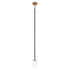 Matteo Lighting Pendants Particles 1-Light Pendant | Aged Gold/Opal