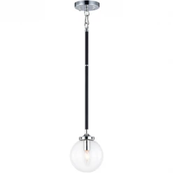 Matteo Lighting Particles 1-Light Pendant | Chrome/Clear Pendants