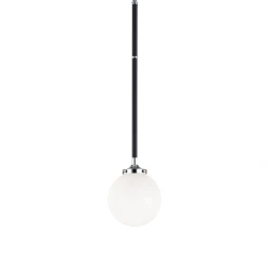 Matteo Lighting Particles 1-Light Pendant | Chrome/Opal Pendants